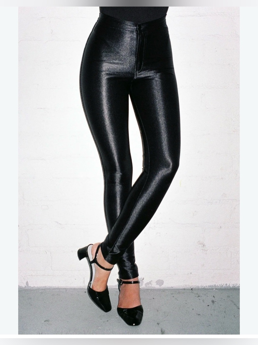 American Apparel Black Disco Pants sz small